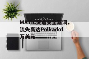 MATIC突遭安全漏洞，流失高达Polkadot万美元-半岛体育娱乐